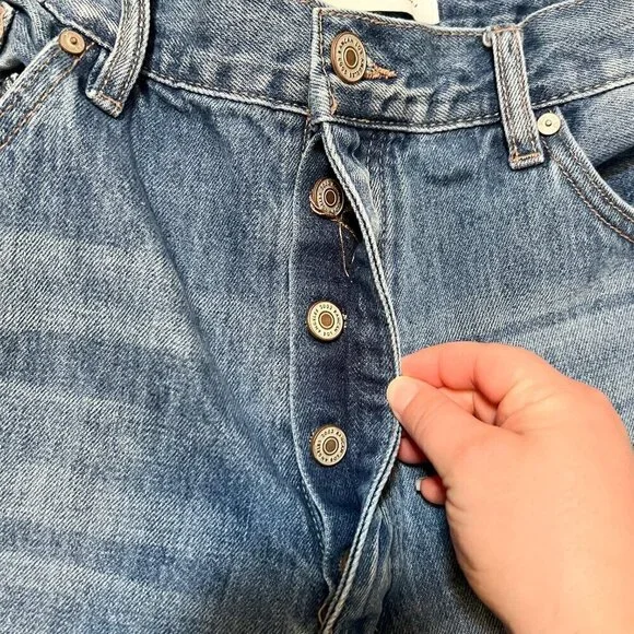 KanCan Women's Dixon Ultra High Rise 90's Boyfriend Jeans Medium Wash Size 15/31 - Picture 7 of 11